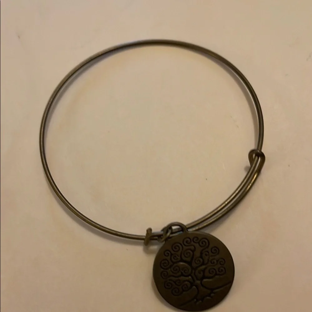 Silver Gold Tree Charm Bracelets Set